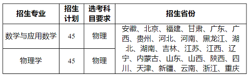 重庆大学2020年强基计划招生简章